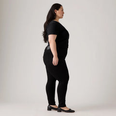 711 Skinny Women's Jeans (Plus Size) - Black Peony