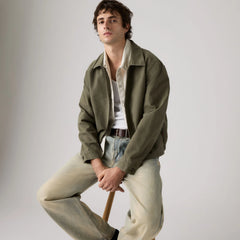 Castro Mechanics Full-Zip Lightweight Canvas Jacket - Oregano Canvas - Green