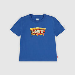 Short Sleeve Batwing Slice Toddler Graphic Tee - True Navy - Blue