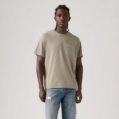 Essential Pocket Garment Dye T-Shirt - Garment Dye Vintage Khaki - Tan