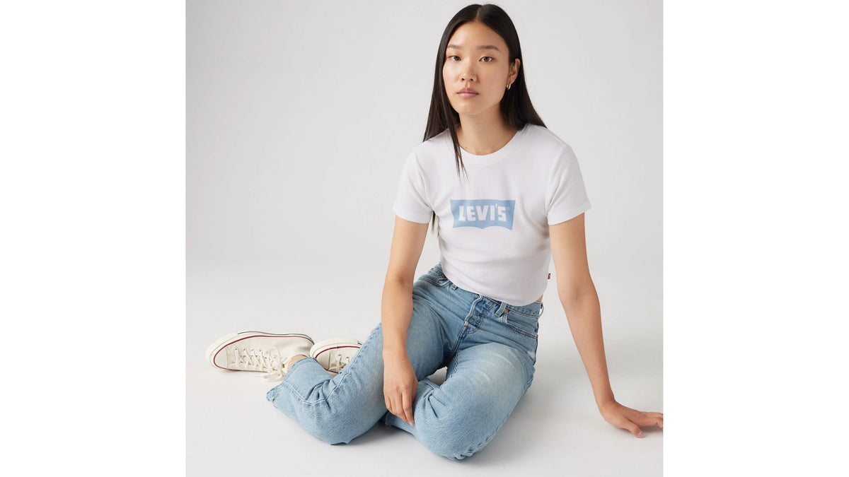 Graphic Logo Essential Sporty T-Shirt - Bright White - White