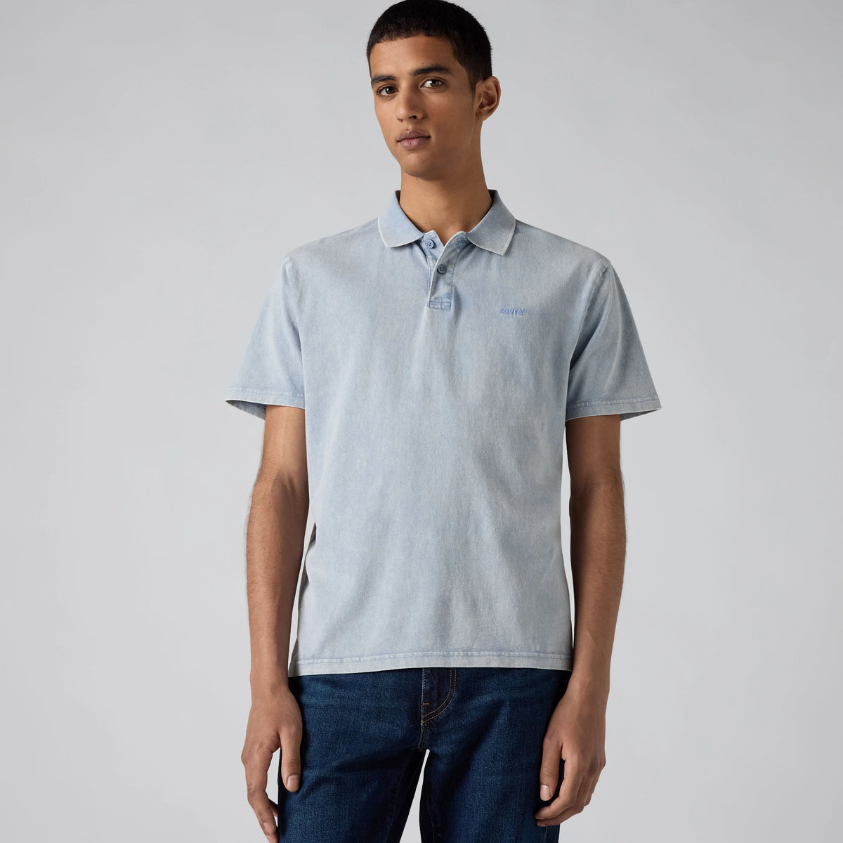 Authentic Polo Mineral Wash Shirt - Stones Throw Mineral Wash Infinity - Blue