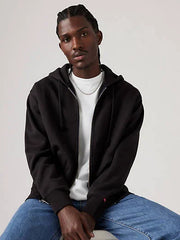 Authentic Full Zip Garment Dye Sweatshirt - Black Agate - Black