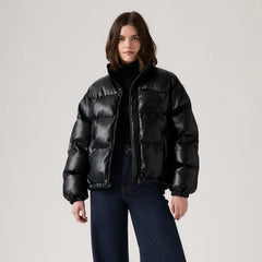 Noe Western Puffer Jacket - Anthracite Night - Black