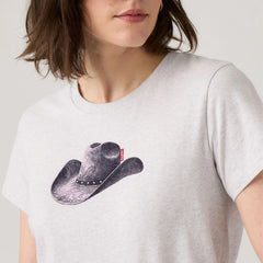 Perfect T-Shirt - Moody Cowboy Hat - White