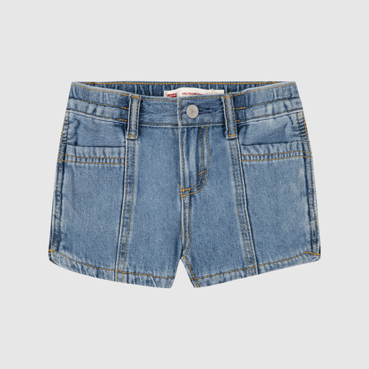 Denim Dolphin Toddler Short - Reach For The Stars - Medium Wash