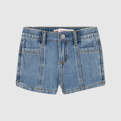 Denim Dolphin Toddler Short - Reach For The Stars - Medium Wash