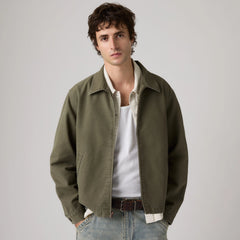 Castro Mechanics Full-Zip Lightweight Canvas Jacket - Oregano Canvas - Green
