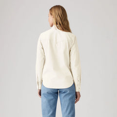 Ultimate Western Denim Shirt - Icy Ecru - White
