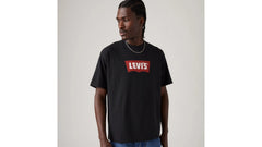 Relaxed Fit Vintage Batwing Graphic T-Shirt - Vintage Chili Oil - Black
