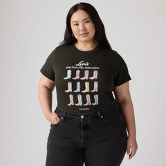 Perfect Logo T-Shirt (Plus Size) - Plus All The Boots P - Black