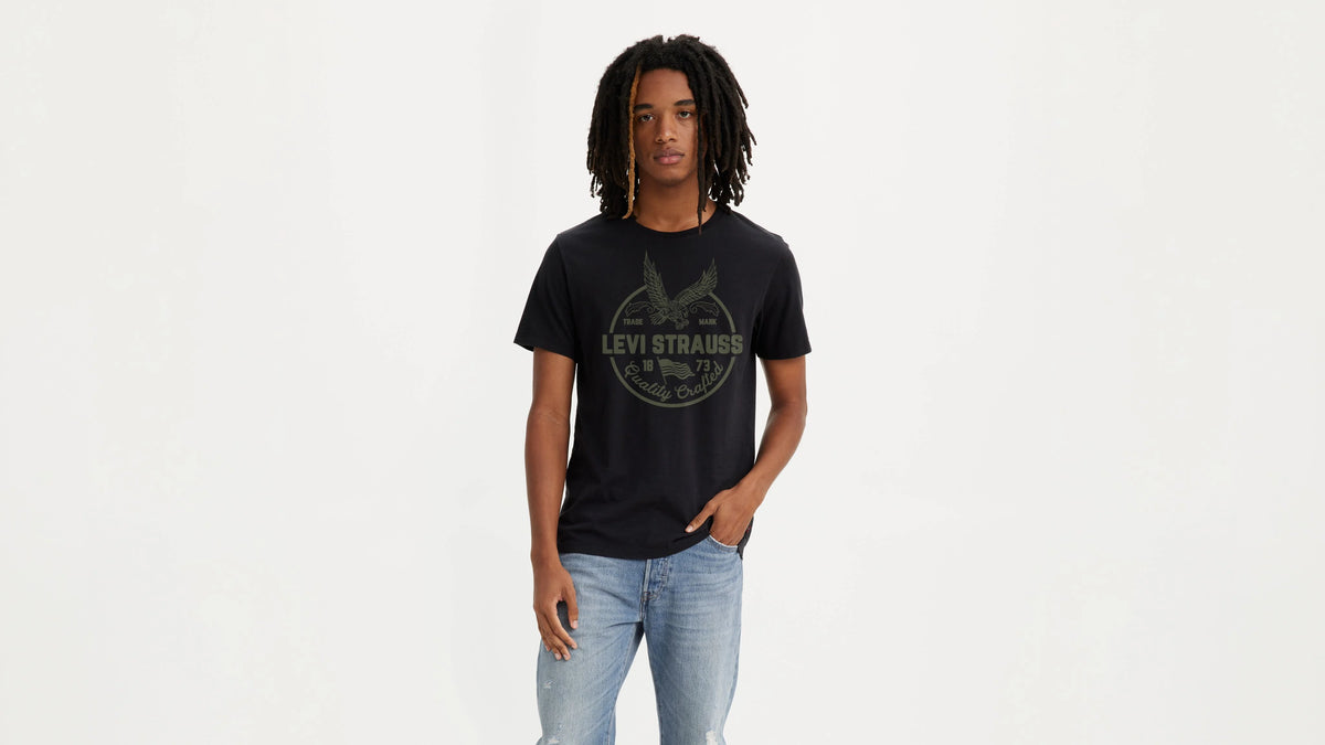 Classic Graphic T-Shirt - American Eagle Caviar - Black
