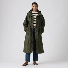 Simone Long Bubble Parka - Deep Depths - Green