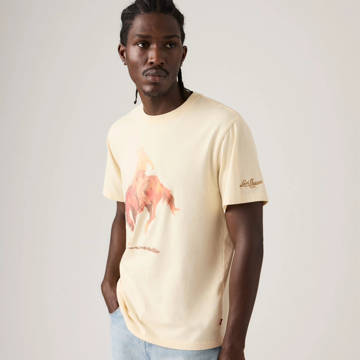 Relaxed Fit Short-Sleeve Graphic T-Shirt - The Original Rutabaga - Yellow