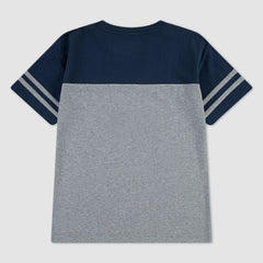 Retro Sport Tee Big Boys 8-20 - Heather Gray