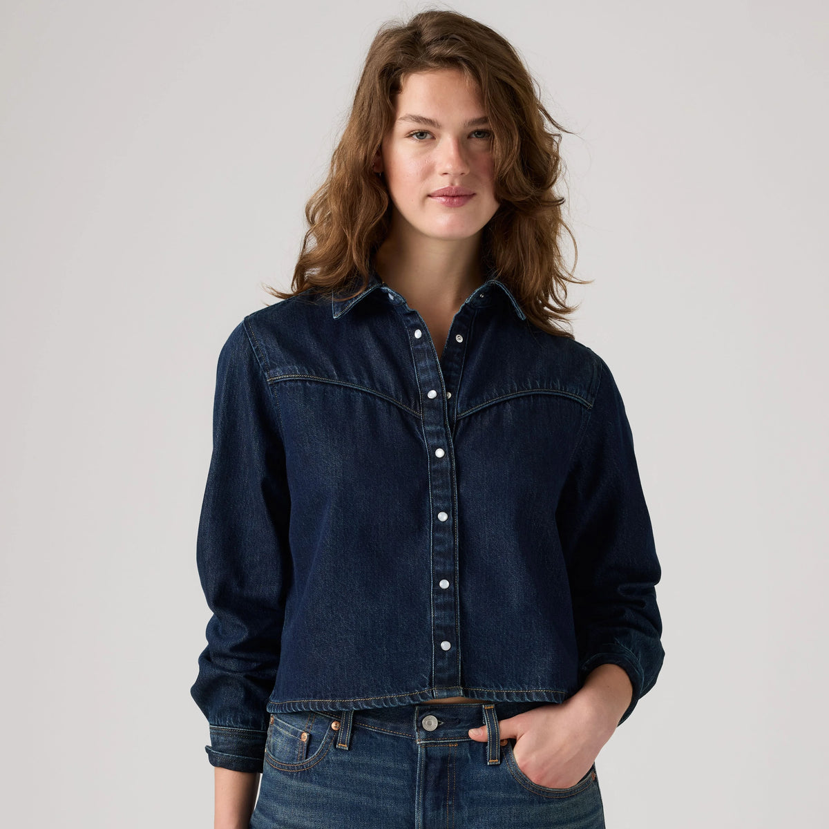 Logan Shirt - Tencel Dark Nights - Dark Wash