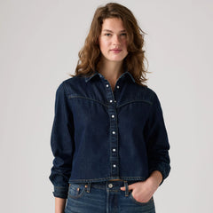 Logan Shirt - Tencel Dark Nights - Dark Wash