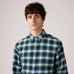Authentic Button-Down Shirt - Raffa Plaid Dark Green - Green