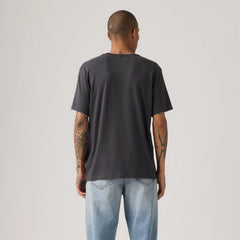 Relaxed Fit Short-Sleeve Graphic T-Shirt - Bolster Logo Phantom - Black