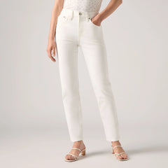 724 High Rise Straight Women's Jeans - Cloud Dancer - White