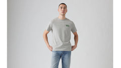 Relaxed Fit Short Sleeve Graphic T-Shirt - Taking The Scenic Route - Grey