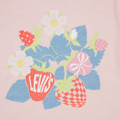 Short Sleeve Strawberry Graphic Tee Little Girls 4-6 - Crystal Pink - Pink