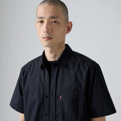Short-Sleeve Classic One Pocket Standard Fit Shirt - Jet Black - Black