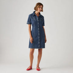 Rinoa Denim Dress - Sledge Sister - Medium Wash