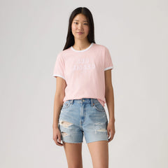 Graphic Logo Favorite Ringer Tee - Sun Kissed Crystal P - Blue