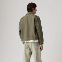 Castro Mechanics Full-Zip Lightweight Canvas Jacket - Oregano Canvas - Green