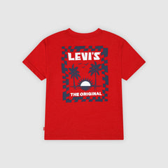 Short Sleeve Waterfront View Graphic Tee Little Boys 4-7 - Red