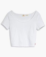 Mars Corset T-Shirt - White