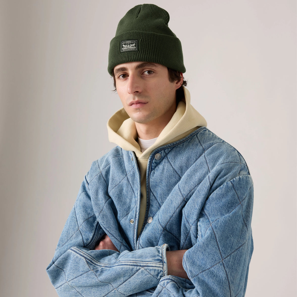 Backpatch Beanie - Duffle Bag - Green