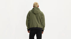 Soft Shell Hoodie Bomber Jacket - Thyme - Green