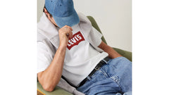 Relaxed Fit Vintage Batwing Graphic T-Shirt - Vintage Chili Oil - White