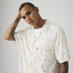 Classic Camp Shirt - Malachi Tile Egret - Multi-Color