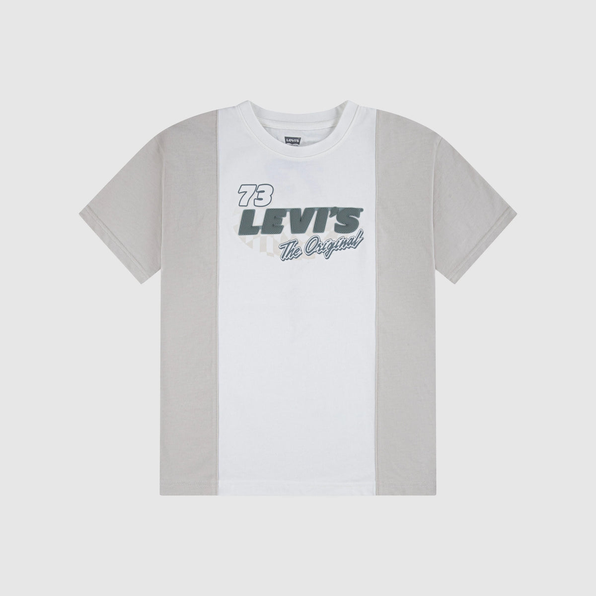 Fast Lane Short Sleeve Tee Big Boys 8-20 - Levi's Egret - White