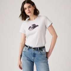 Perfect T-Shirt - Moody Cowboy Hat - White