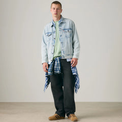 Relaxed Fit Thermodapt Trucker Jacket - Brightside - Light Wash