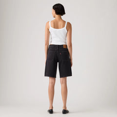 Baggy Dad Jorts - Open Mind - Black