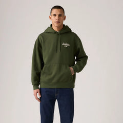 Relaxed Graphic Hoodie Sweatshirt - Wild West Tour Duffel Bag - Green