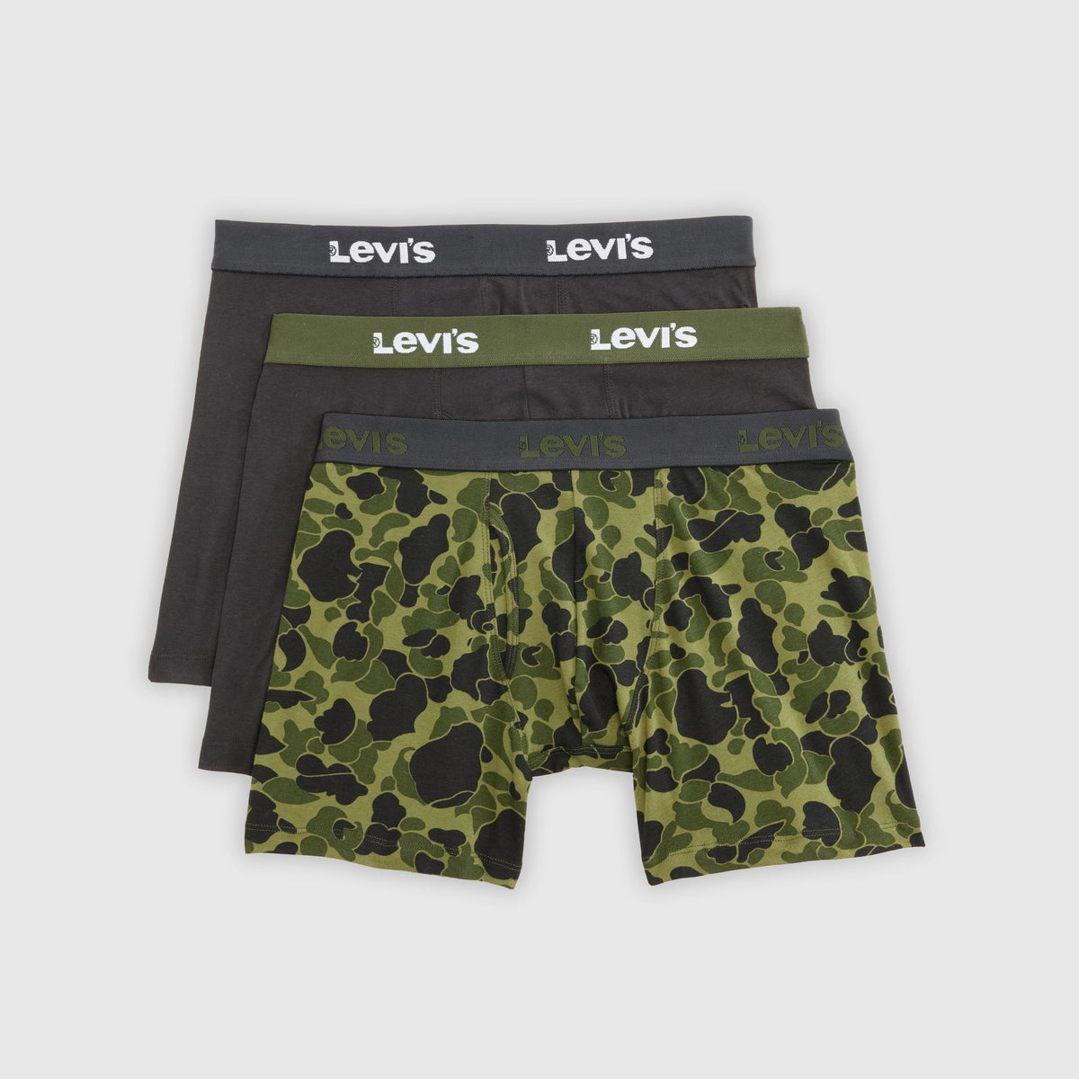 Duck Camo Print Boxer Briefs (3-Pack) - Green