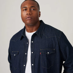 Classic Western Shirt (Big) - Red Cast Rinse - Dark Wash