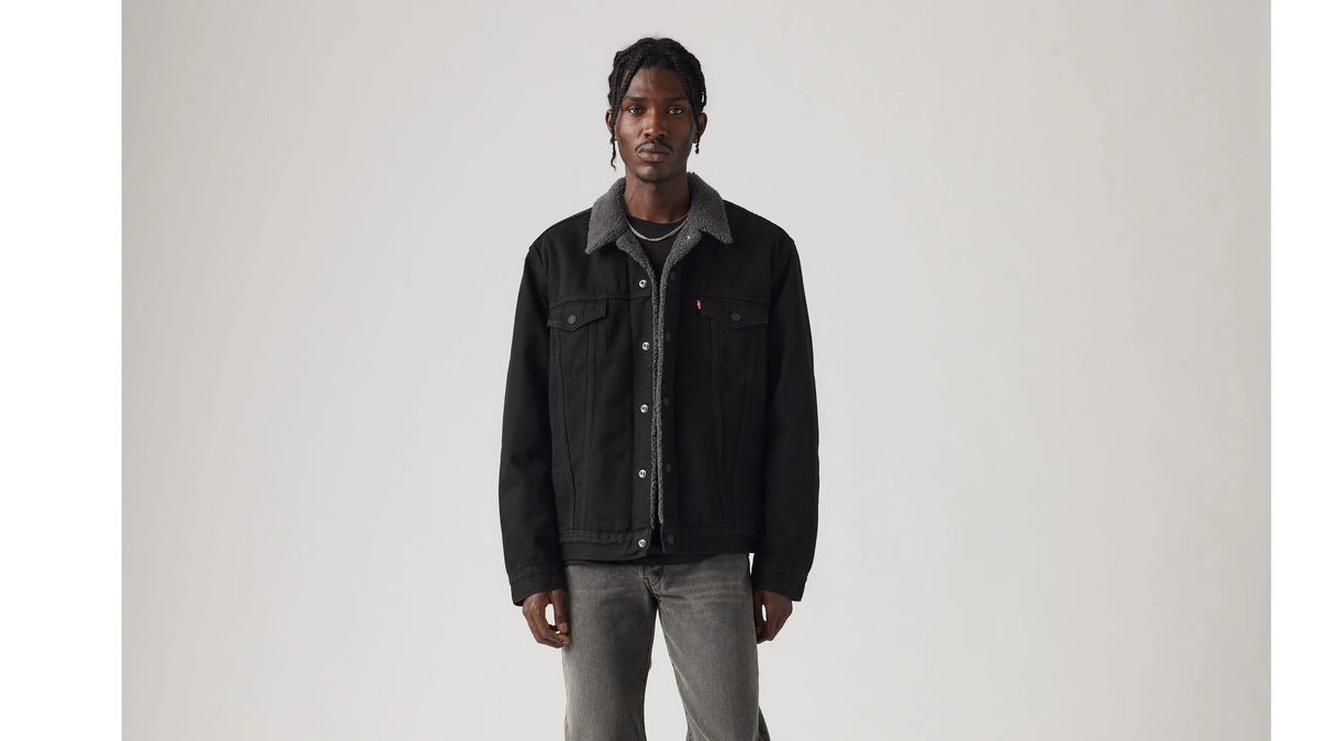 Type III Sherpa Trucker Jacket - Duvall - Black