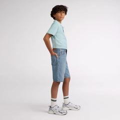 Skate Shorts Big Boys 8-20 - From Scratch No Destruction - Light Wash