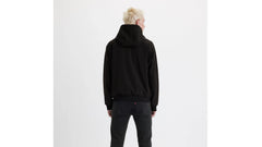 Soft Shell Hoodie Bomber Jacket - Black