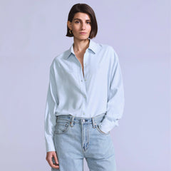 Women's Rider Shirt - Silk Rider Sky Blue - Blue