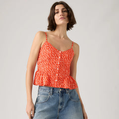 Monet Blouse - Pamela Floral Vine S - Red