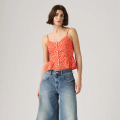 Monet Blouse - Pamela Floral Vine S - Red