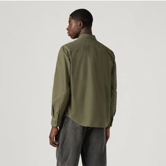 Authentic Button-Down Garment Dye Shirt - Cycle Olive Garment Dye - Green